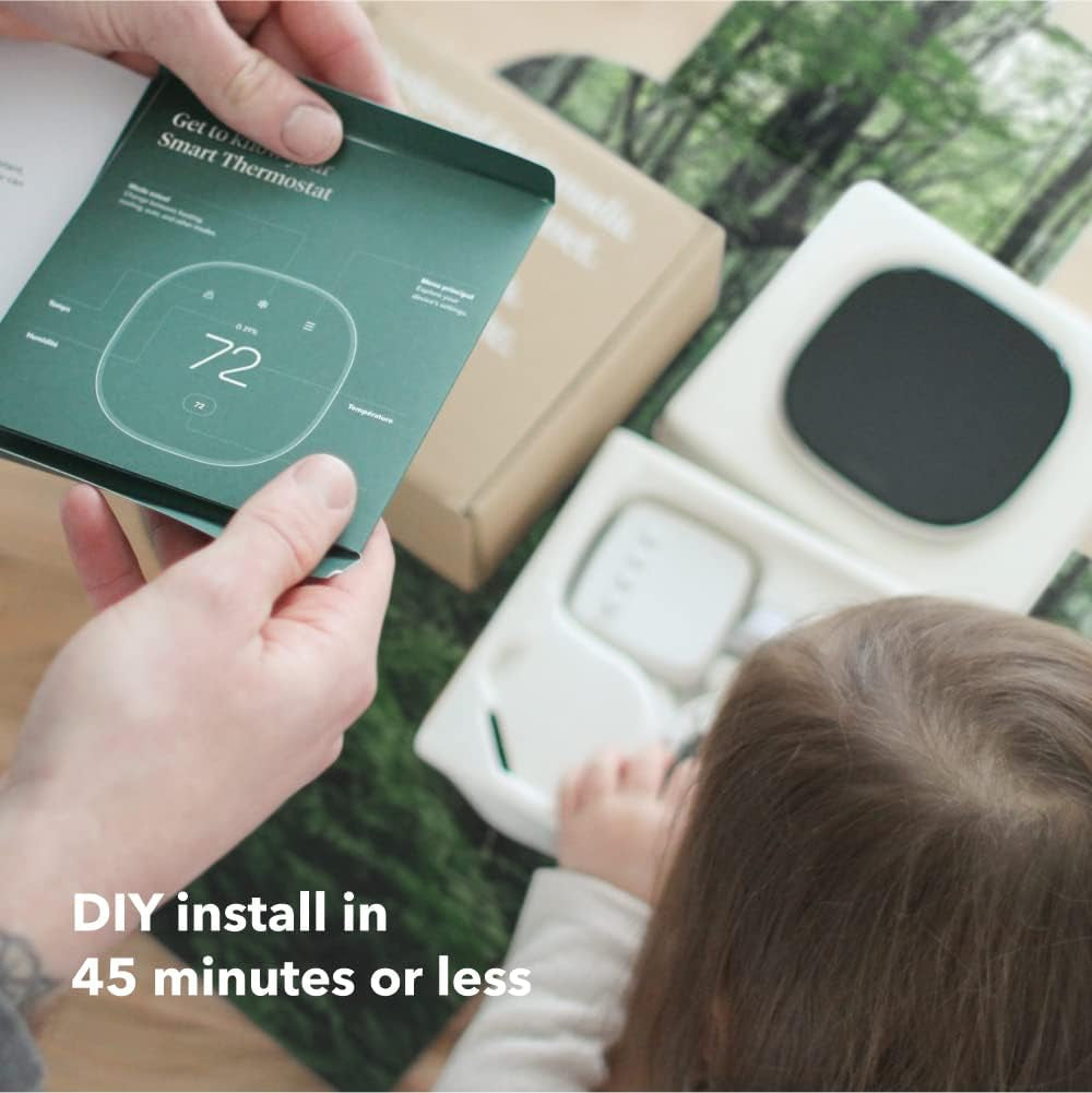Smart Thermostat Enhanced - Programmable Wifi Thermostat - Works with Siri, Alexa, Google Assistant - Energy Star Certified - Smart Home
