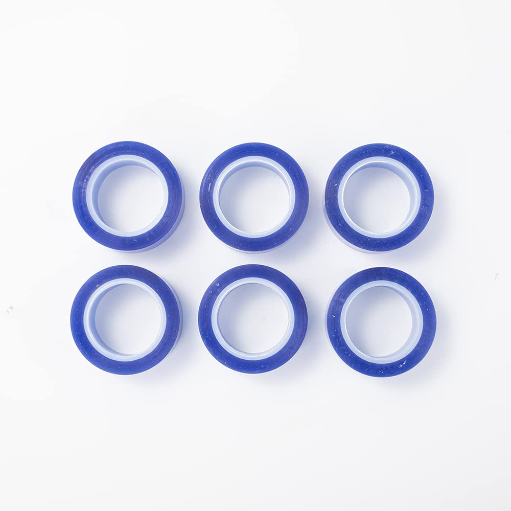 PYD Life 6 Rolls Heat Resistant Thermal Tape Blue 0.8 Inch x 52 Ft Sublimation Blanks Up to 250 C(480 F) for Sublimation Tumblers Mugs T-Shirts Print Heat Press