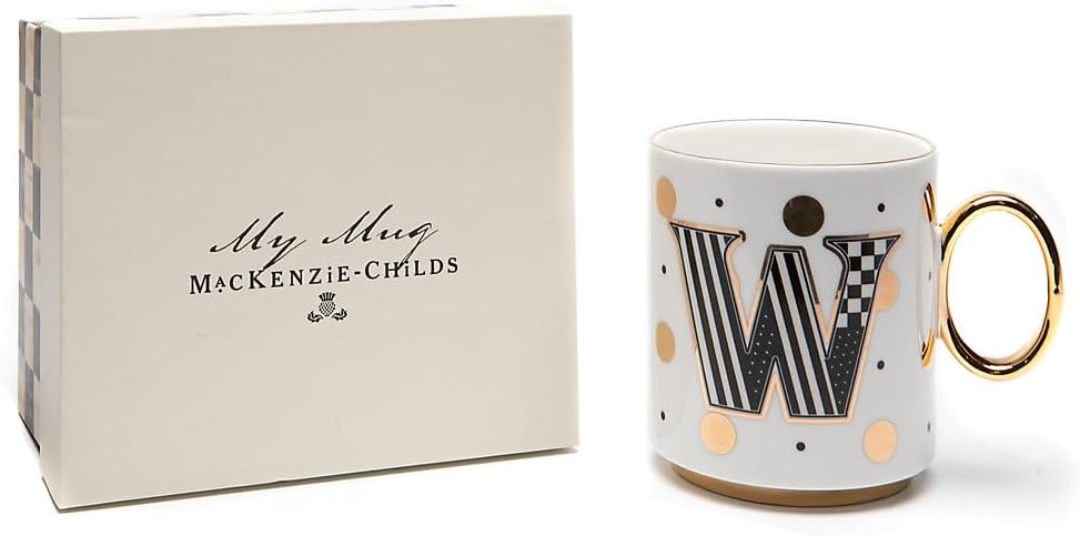 MACKENZIE-CHILDS My Mug, Decorative Ceramic Coffee Mug with Handle, W