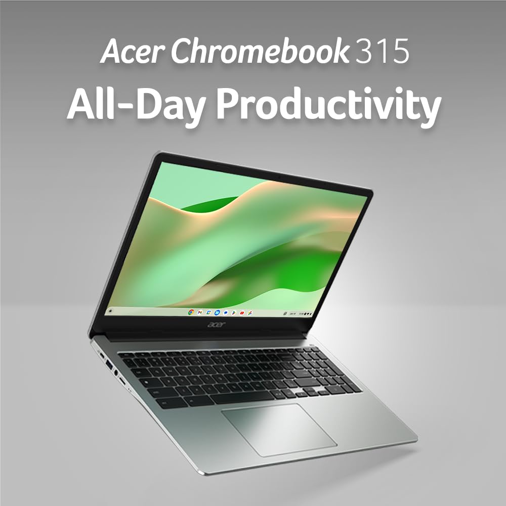 Acer Chromebook 315 Laptop | Intel Celeron N5100 | 15.6 Full Hd Ips Display | Intel Uhd Graphics | 8Gb Lpddr4X | 64Gb Emmc | Wi-