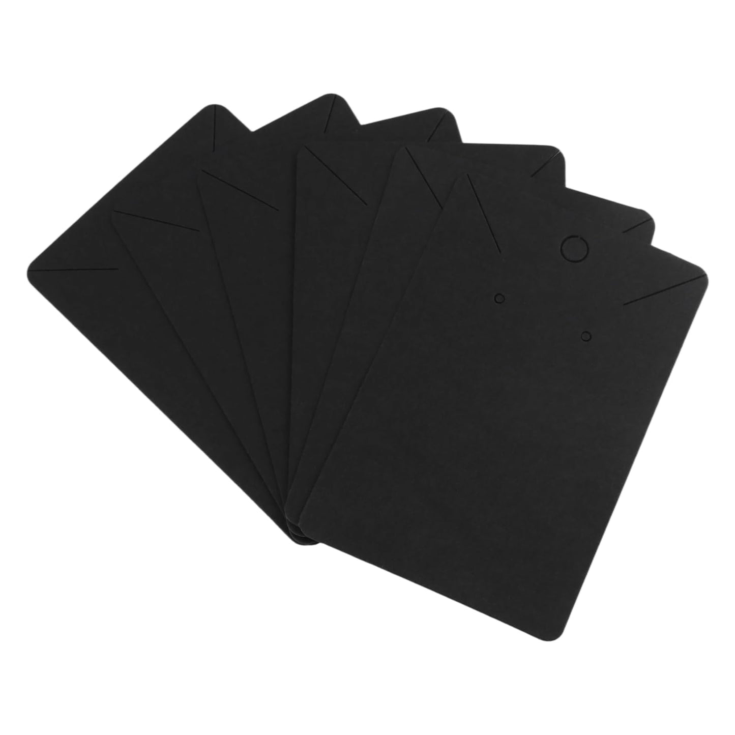 YUENPUN 300Sets Necklace Display Cards with Adhesive Pouches and Plastic Clear Jewelry Packaging Bags, Necklace Cards for Display Storage Selling Jewelry, Black