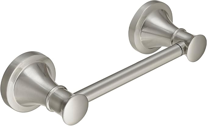 RUMOSE Toilet Paper Roll Holder Bathroom Flexible Pivoting Tissue Handle on Wall Mounted Brushed Nickel Rustproof Toilet Tissue Roll Holder,Stainless Steel