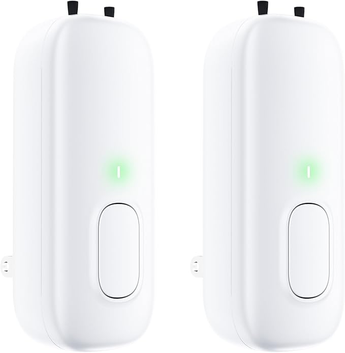 Cat Litter Deodorizer Plug in - Ozone-Free Negative Ion Air Purifier for Litter Box, Compact Odor Eliminator for Strong Pet Odors, Dog Odor Eliminators for Home, Bedroom, Kitchen (white 2pcs)