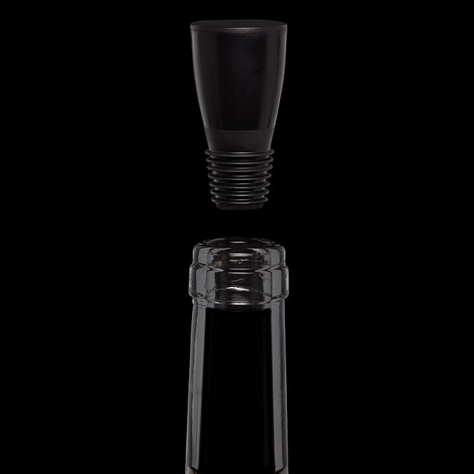 Alchemi Repour Wine Saver Stoppers - Easy to Use Vacuum Seal Stoppers - Removes Oxygen - Set of 6