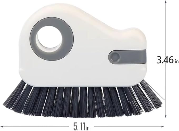 2 in 1 Groove Cleaning Brush，Multi-Functional Window Sill Cleaner Tool，ldeal for Cleaning Doors, Windows, and Tracks in Small Spaces Window Track Cleaner (2pcs)