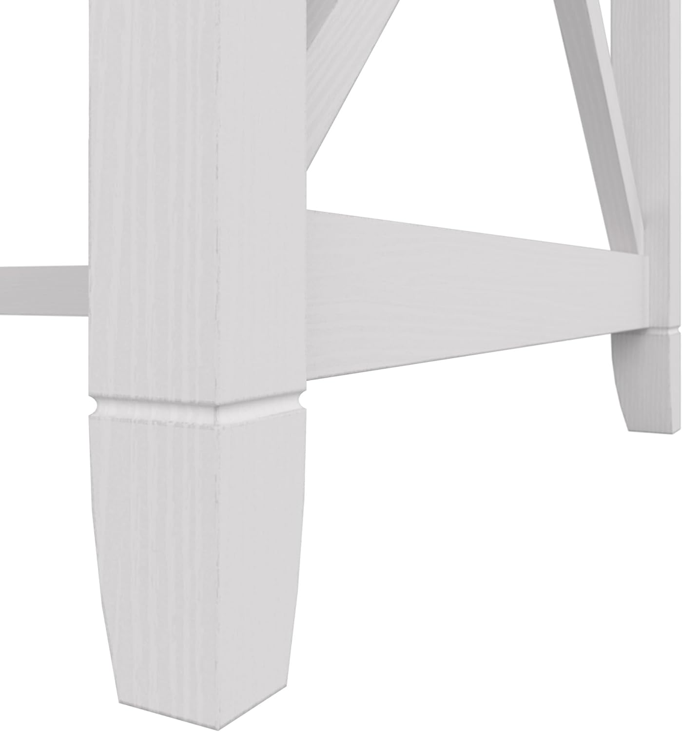 Bush Furniture Key West 60W Modern Farmhouse L Shaped Desk in Pure White Oak | 60-Inch Corner Table Workstation for Home Office