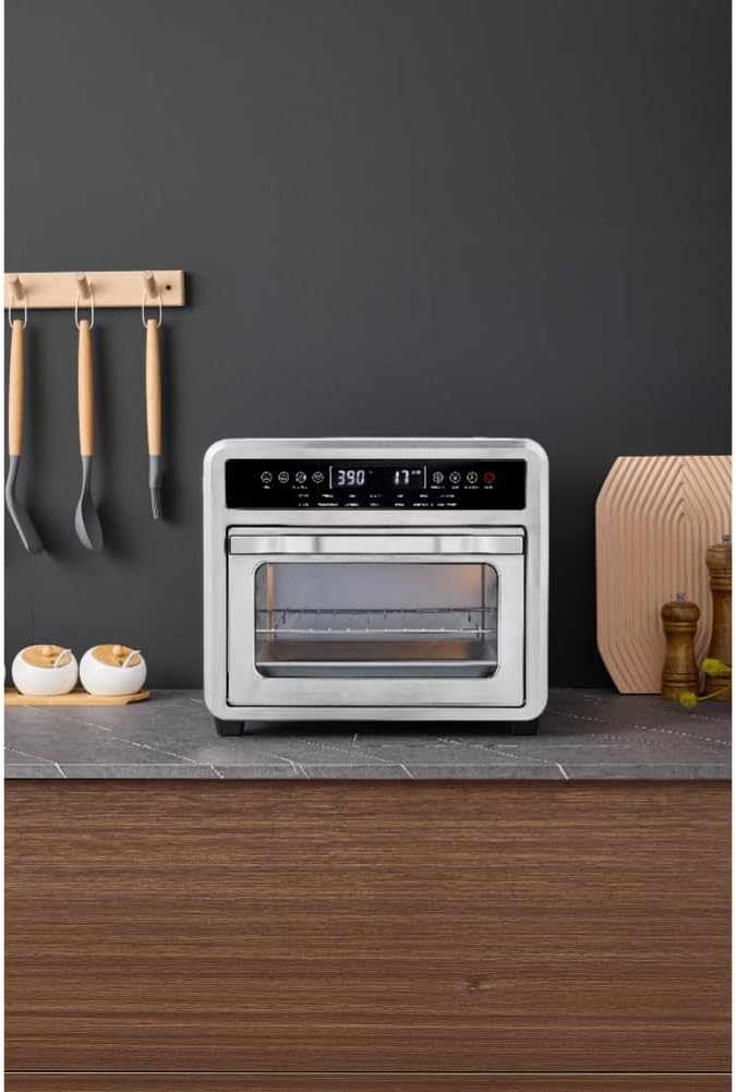 CULINARY CHEF CAFO109-SS 27-Quart Digital Air Fryer Oven, Stainless, 27qt