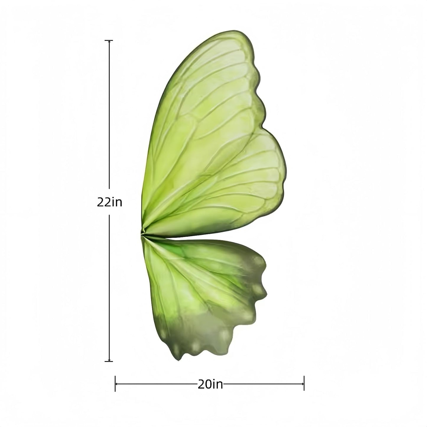 Aiouclay 20 Sheets Butterfly Shape Flower Wrapping Paper,Bouquet Accessories,Waterproof Flower Bouquet Wrapping Paper for Mother's Day Wedding Graduation Birthday Flower Shop DIY Craft (Green)