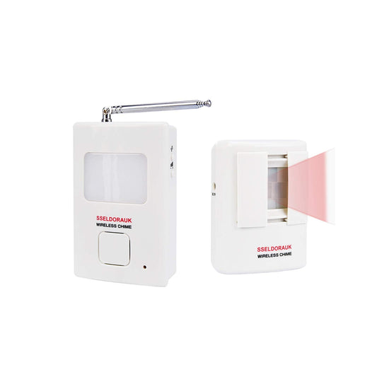 Dog Barking Alarm Motion Detector,Pir Wireless Human Body Walking Sensor Doorbell Door Security Alert System Device For Home Or