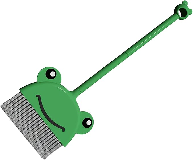 CCYLEZ Kids Exquisite Animal Broom Dustpan Set Easy Storage Cultivating Cleaning Habits for Play Toy [Living Room, Kindergarten] Sturdy PET
