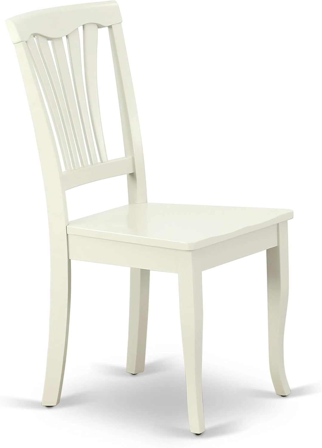 East West Furniture ANAV3-LWH-W 3 Piece Dining Table Set for Small Spaces Contains a Round Kitchen Table with Pedestal and 2 Kitchen Dining Chairs, 36x36 Inch, Linen White