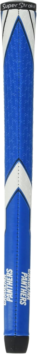 SuperStroke NFL Golf Club Grip, Standard Size, Black, Rubber, Textured