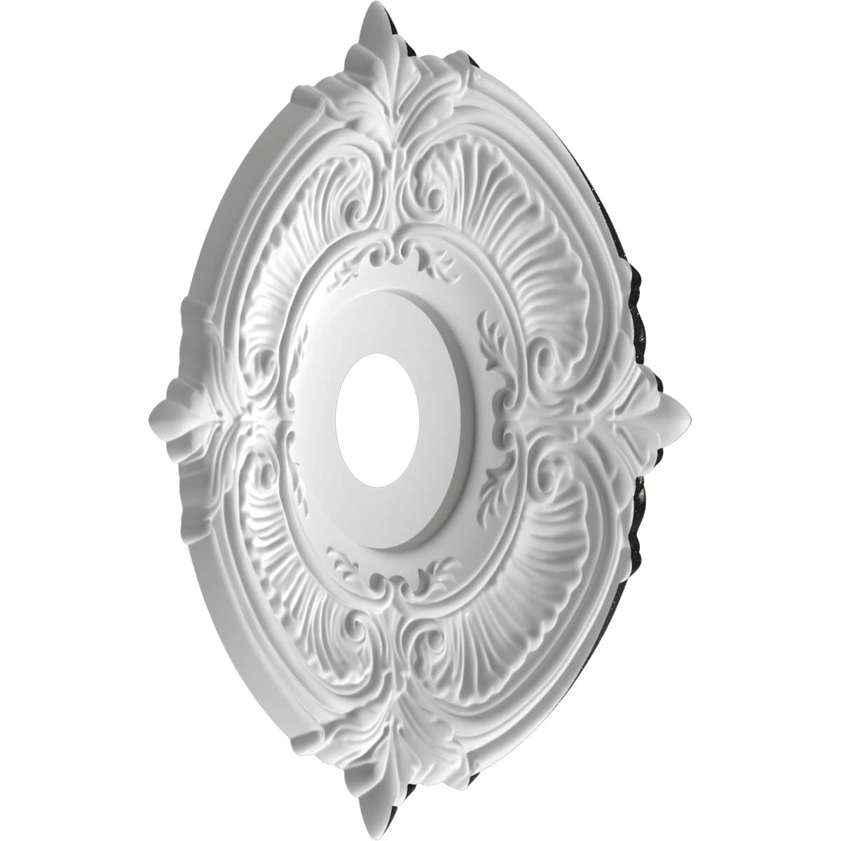 19Od X 3 1/2Id X 1P Attica Thermoformed Pvc Ceiling Medallion (Fits Canopies Up To 6 3/4), Textured Metallic Galaxy