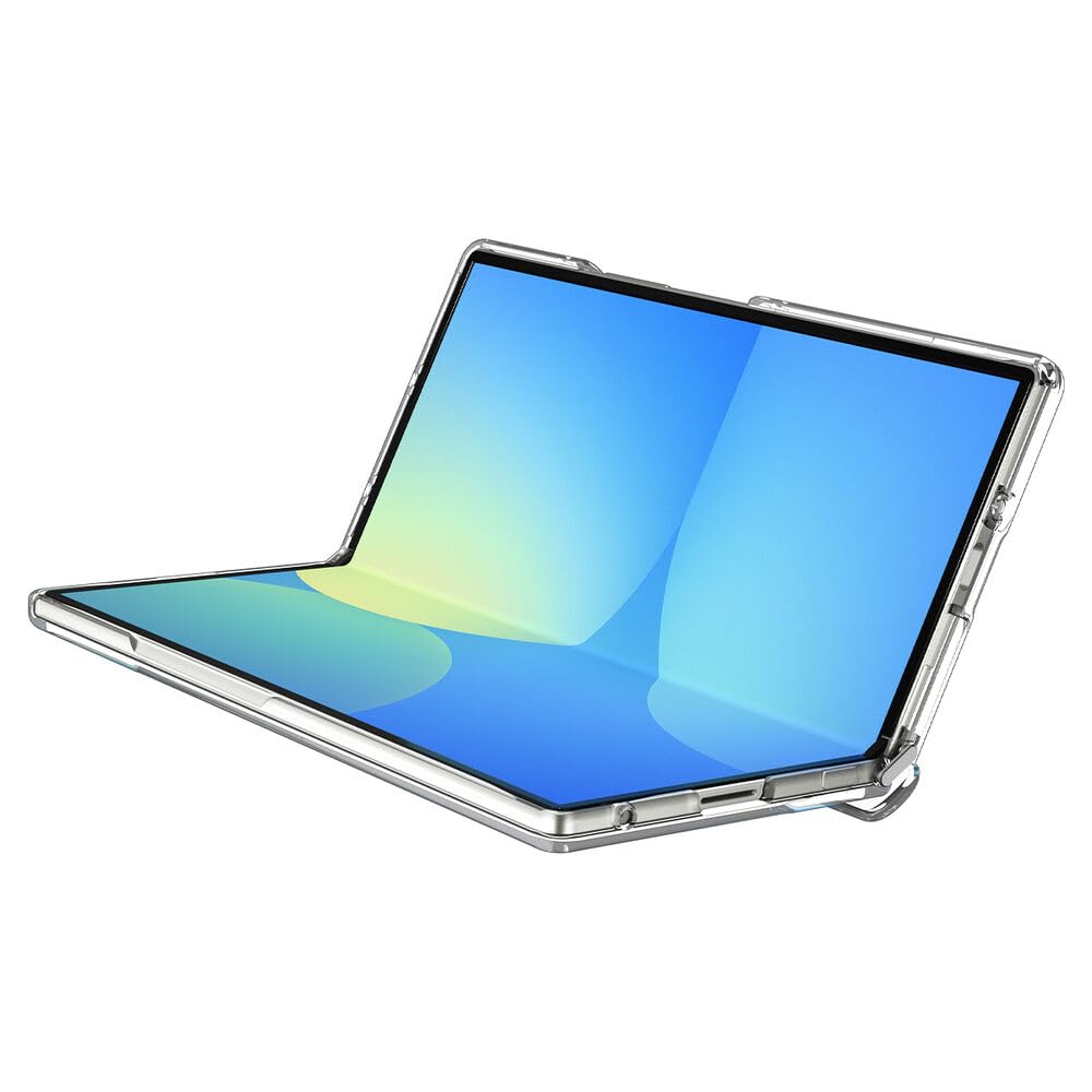 Spigen For Galaxy Z Fold 7 Case, Ultra Hybrid Pro Magfit [Anti-Yellowing] [Fast Wireless Charging/Hinge Protection] - Clear Whit