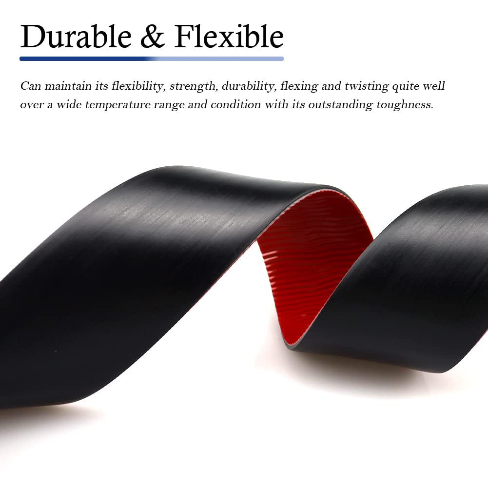 Neoprene Rubber Strips Self Adhesive Solid Rubber Sheets, Rolls & Strips for DIY Gaskets Crafts Pads Seals Warehouse Flooring Neoprene Sheet with Adhesive Backing (3" Wide x 1/5" Thick x 10' Long)