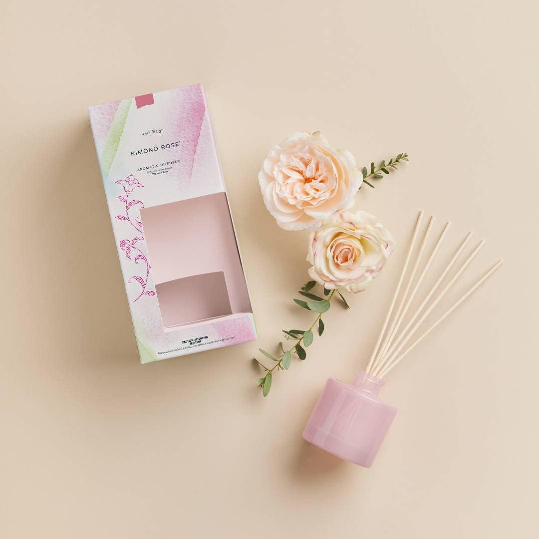 Thymes Petite Reed Diffuser - 4 Fl Oz - Kimono Rose