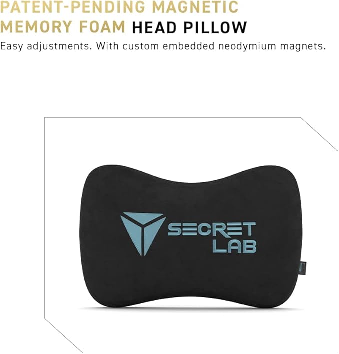 Secretlab Titan Evo Frost Blue Gaming Chair - Reclining, Ergonomic & Comfortable Computer Chair with 4D Armrests, Magnetic Head Pillow & 4-Way Lumbar Support - Blue - Fabric