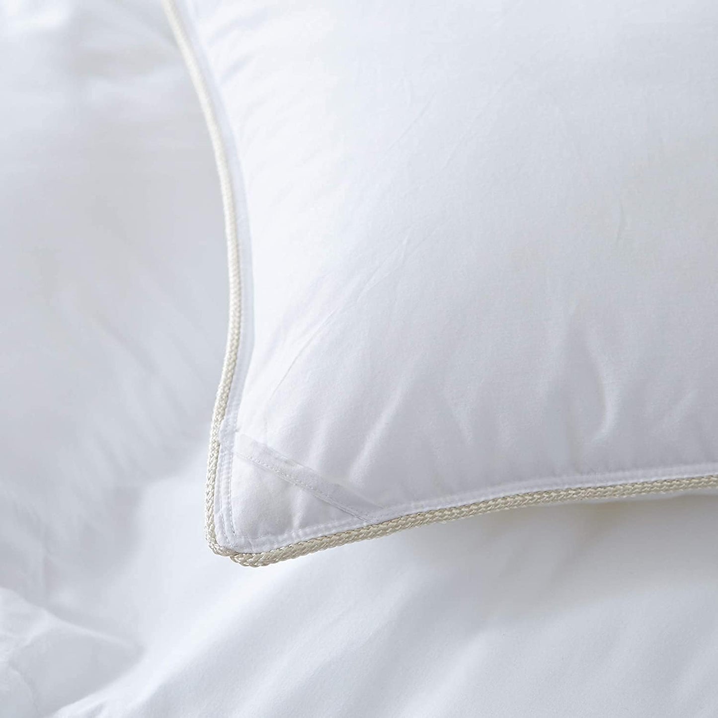 Luxurious Goose Down Feather Fiber Comforter Duvet Insert, Plain Solid Design,White 108 x 98 , Premium Baffle Box 100% Egyptian Cotton, 75 oz Fill Weight,Oversize Cal King