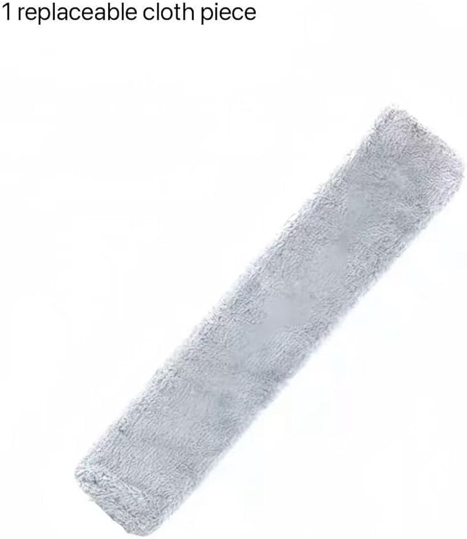 Flat Duster with Extension Pole, Bendable Microfiber Head for Under Appliances & Ceiling Fans - Flexible Long Reach Duster for Hard to Reach Areas, Furniture, Vents & Cobwebs