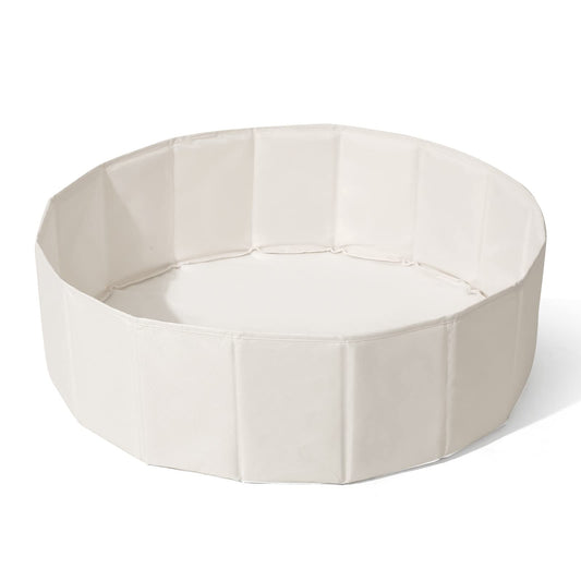 White Kids Ball Pit, Children &Pet Toy Ball Play Pool, Unsexual Foldable Play Tent for Kids Girls Boys Dogs Indoor and Outdoor,Balls Not Included,31.5 Inch /2.62 Feet