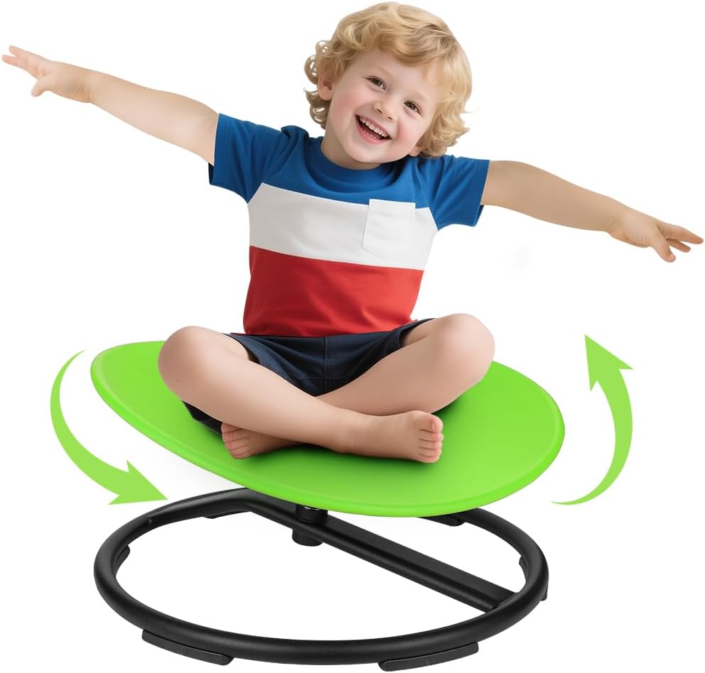 Sensory Spinning Chair for Autistic Kids, Spinning Swivel Chair Training Body Coordination, Sit and Spin Autism & ADHD Sensory Toys for Kids, Sensory Products Toys for Ages 3+