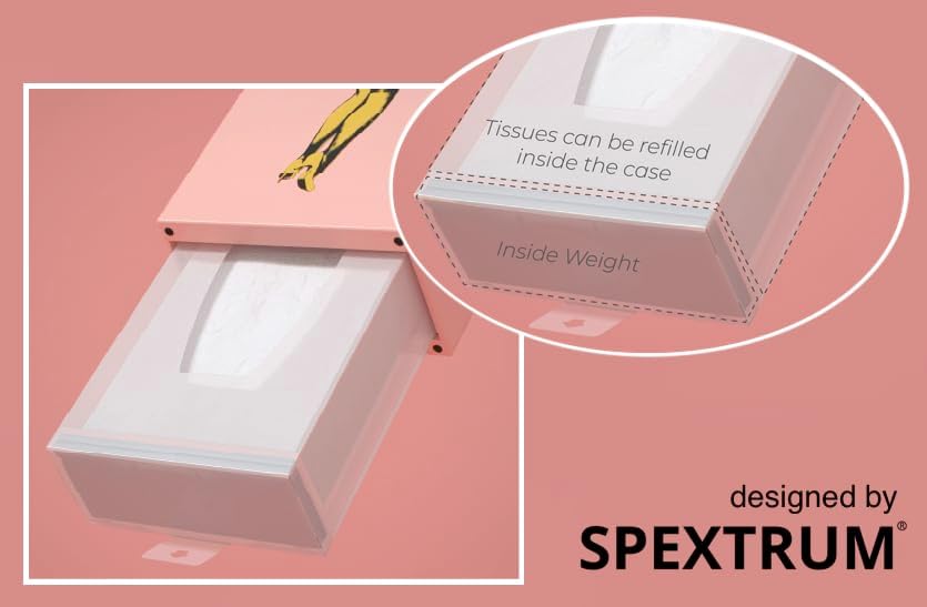 Flying Skirt® Tissue Box - The Original Award-Winning Lady Skirt Design, Resin Pop Art, Weighted Metal Base, Made in Korea, Premium Gifts & Novelty Home Decor by Spextrum (Green)
