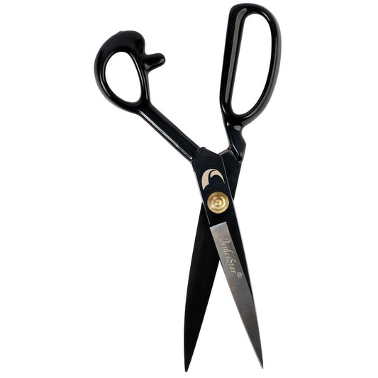 Fabric Scissors 10 Inch Sewing Dressmaking Scissors Professional Razor Sharp for Tailoring Leather Raw Materials - Japan High Carbon Steel Tailor Shears(Right-Handed) (Black-12 inch)