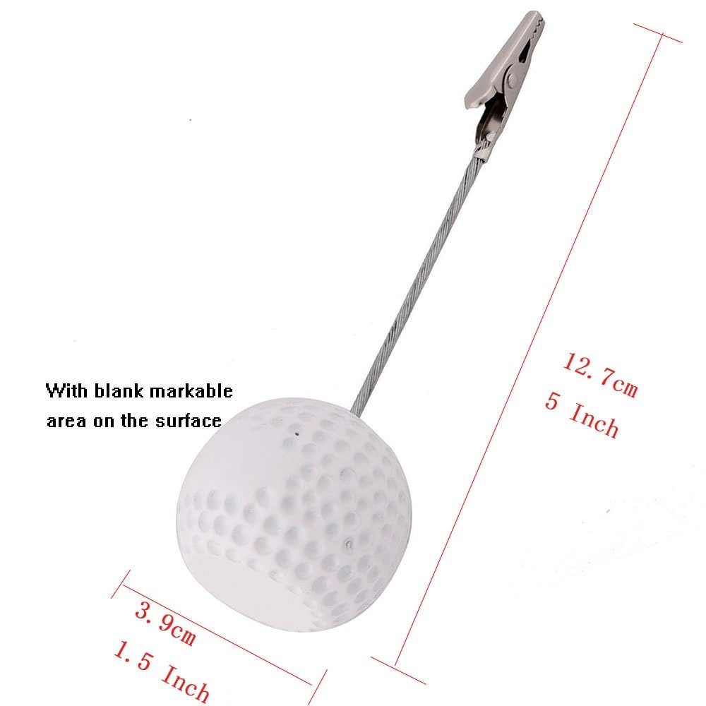 Xiaoyztan Card Stand Memo Clip,Golf Picture Holder Table Stand Note Paper Clip for Table Party Favors Photo Stand Events Decoration,Pack of 5