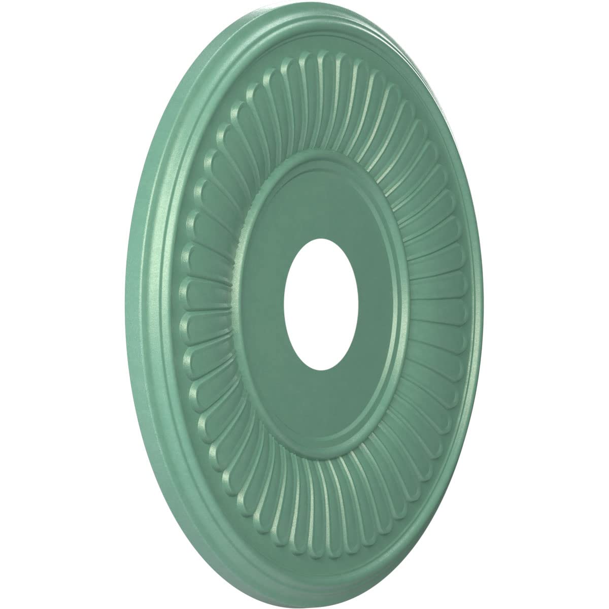 Ekena Millwork Cmp16Befsm Berkshire Thermoformed Pvc Ceiling Medallion (Fits Canopies Up To 7), 16Od X 3 1/2Id X 1P, Universal P