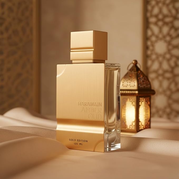 Al Haramain Amber Oud Gold Edition Eau De Parfum Spray 120ml (4 oz) - Unisex Arabian Perfume for Women & Men, Long-Lasting Amber Cologne with Refreshing & Sweet Fragrance