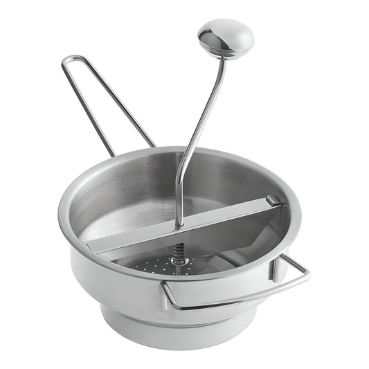 OCS Parts Pro Series Stainless Steel 2-Quart Food Mill with 3 Milling Discs | Rotary Food Mill for Purees, Applesauce, Jam, Baby Food, Tomato Sauce Mashed Potatoes and More