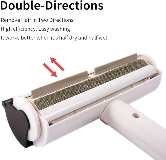 Reusable Pet Hair Remover Roller – Effective Cat and Dog Lint & Fur Removal for Furniture, Clothes, and Carpets – Eco-Friendly, Easy-to-Use, & Self-Cleaning