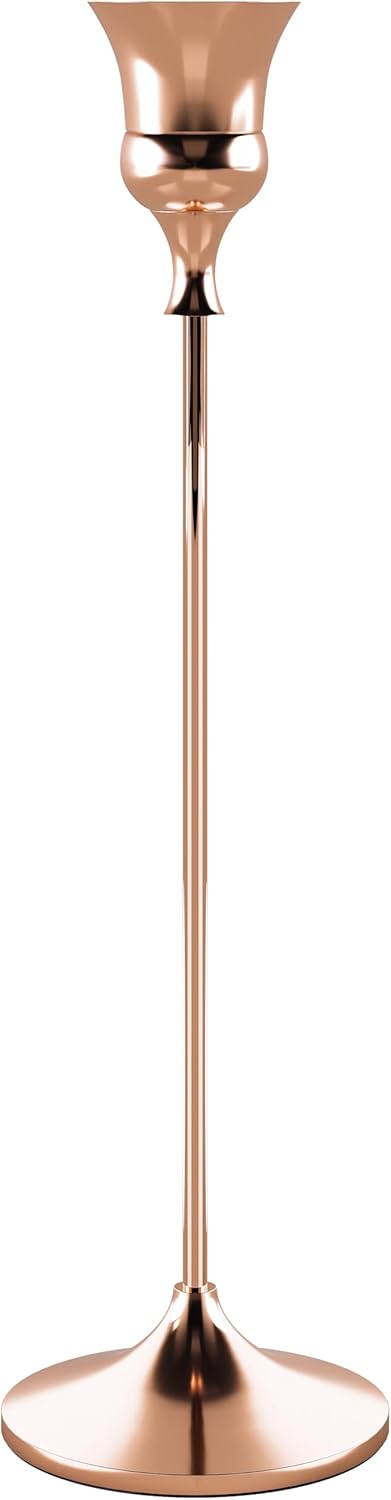 Candlestick Holders Rose Gold, 1 Pack Taper Candle Holder for Candlesticks, Candle Sticks Holder Decor for Home Decor