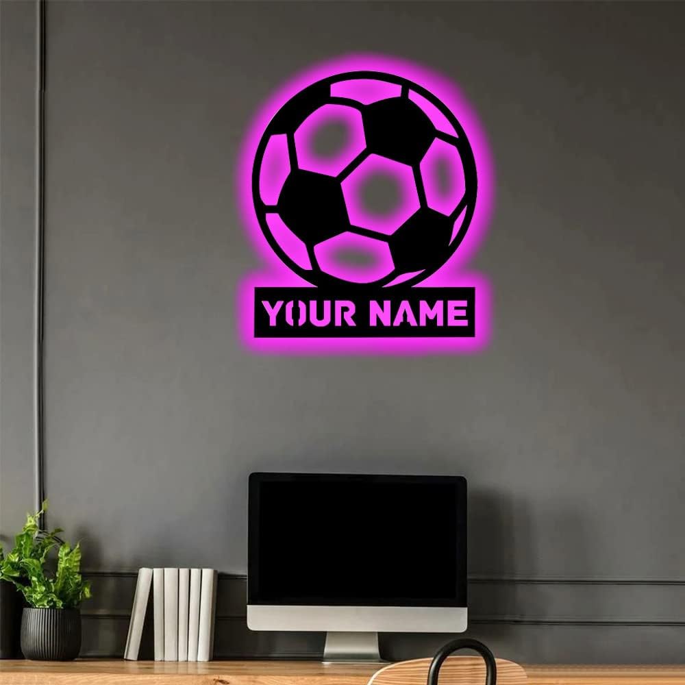 Personalized Name 7 Colors Baseball lamp Custom Baseball Wall Art Night Light LED Name Sign Gift for Men Baseball Lover
