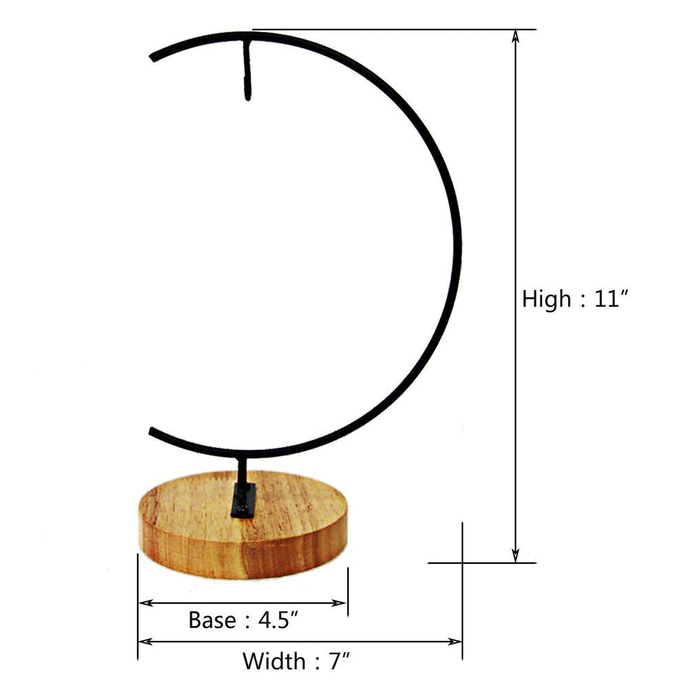 Archi Ornament Display Stand Air Plant Stand Flower Pot Stand Holder Iron Pothook Stand for Hanging Glass Terrarium Witch Ball(4 pcs)