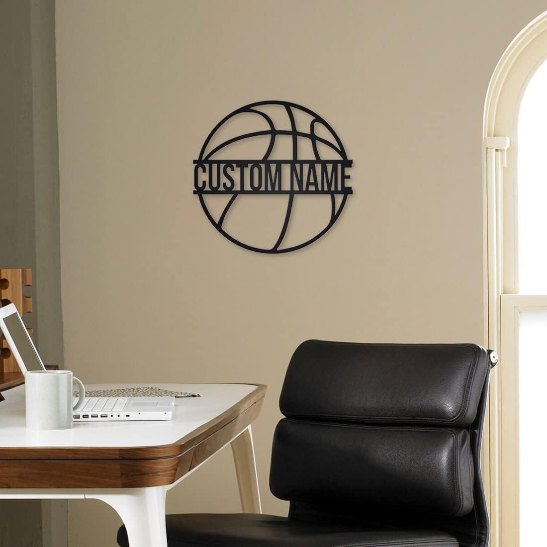 Personalized Name 7 Colors Basketball lamp Custom Wall Art Night Light LED Name Sign Gift for Men Basketball Lover