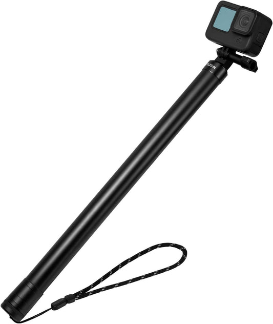 Long Selfie Stick Pole (106"), Extension Carbon Fiber Waterproof Dive Monopod for GoPro Max Go Pro 13 12 11 10 9 8,Insta360 X5 X4 Go3 Ace Pro,DJI Osmo 360 Action 4 5 Pocket 3 Bike Motorcycle Accessory