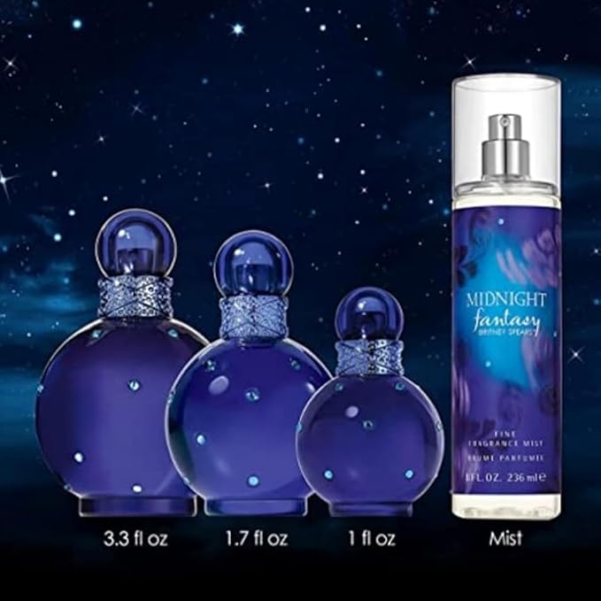 Britney Spears Midnight Fantasy Eau De Parfum Spray for Women, 1.7 Ounce