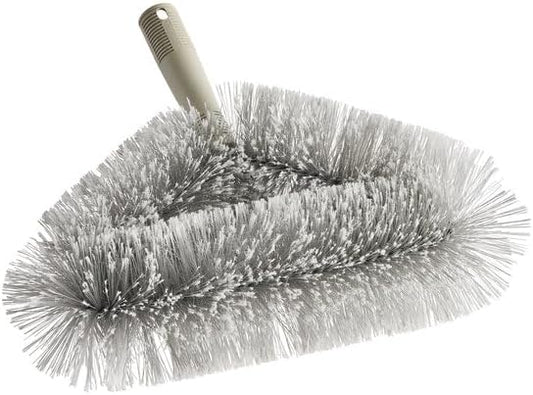15-Inch Wall, Ceiling and Fan Duster Brush with Vinyl Bristles, Gray