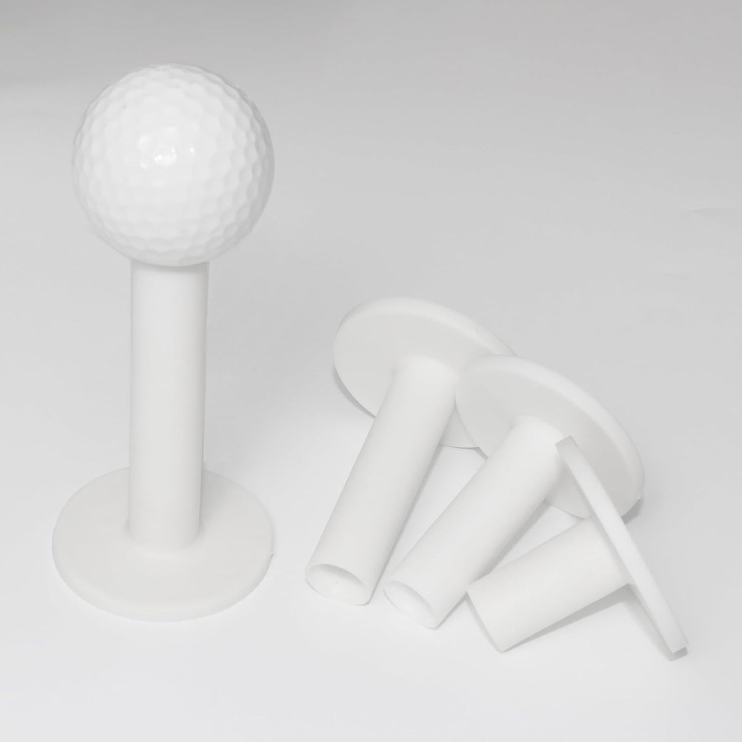 LeFeng Sports Golf Rubber Tees Holder Set, Mixed Size Durable and Hight Elastic Driving Range Tees, Colorful Golf Tees for Golf Practice Mat