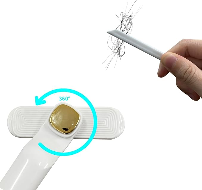 2pcs Crevice Cleaning Brush for Bathroom,Multi-Function Rotating Crevice Cleaning Brush, 2024 New Hard Bristle Crevice Gap Brush Tool for Bathroom Kitchen Narrow Small Spaces