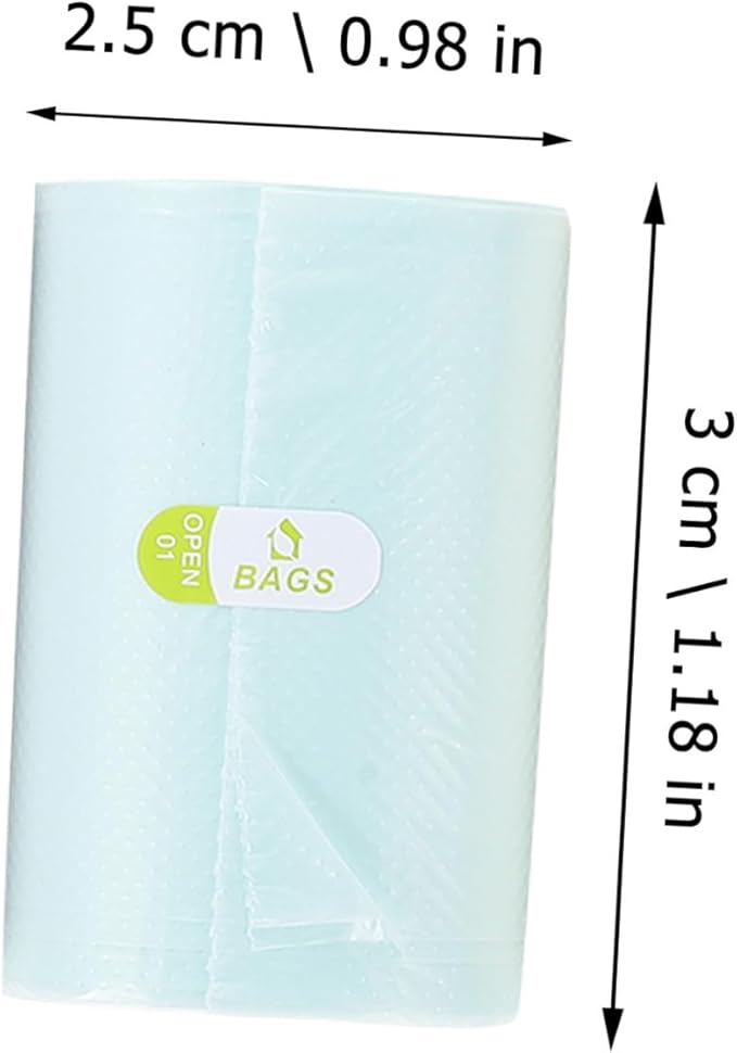 Yardwe 250pcs Disposable PE Trash Bags for Home Office Small Waste Organizers Tear-resistant Rubbish Bin Liners for Car Kitchen Bathroom