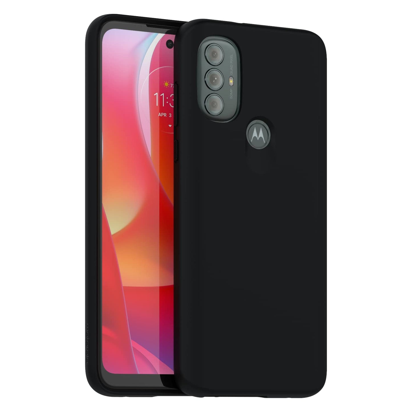 Motorola Moto G Power (2022) Protective Case + Screen Protector- Precision Fit, Stylish Shock Absorbing Phone Case + Screen Prot