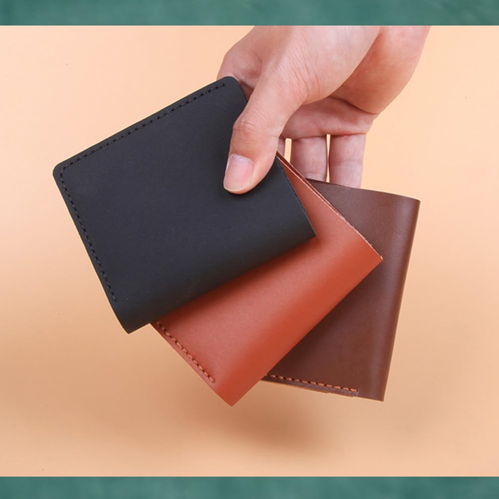 ANATTASOUL DIY Wallet Kits for Men Trendy Credit Card Wallet Kit Set DIY Men's Classic Craft Tools Billfold Kit Handmade Wallet Gifts for Dad Friends Boyfriends Uncles Family