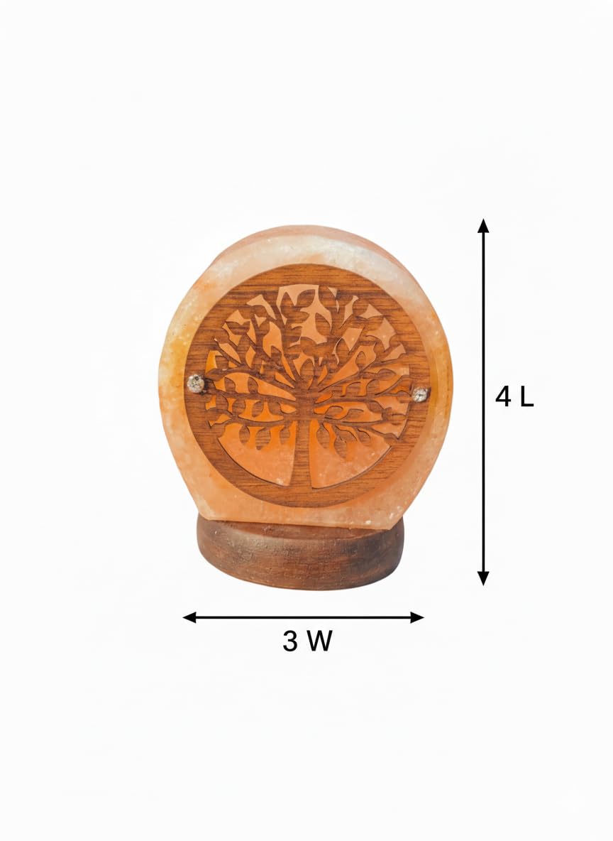 NatureBoost HL Himalayan Pink Salt USB Multi Colored lamp (Tree)