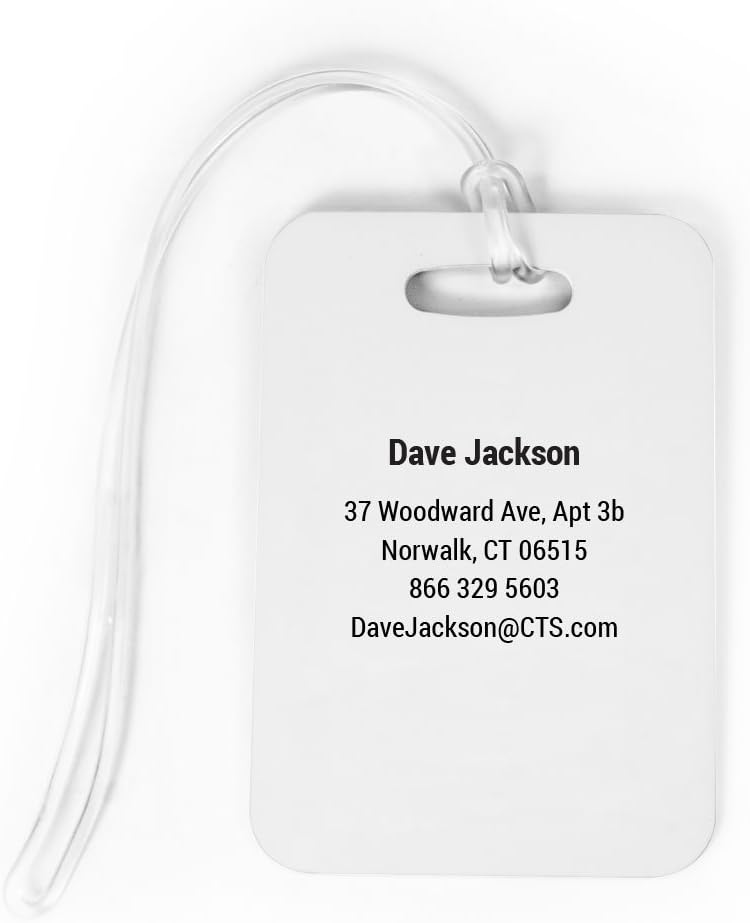 ChalkTalkSPORTS Golf Luggage & Bag Tag | USA Golfer | Custom Info on Back | Large