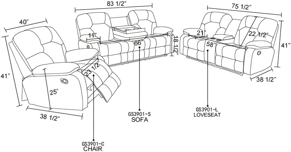 Manual Breathing Leather Reclining Sofa, Leather Recliner Couch, Comfortable Wide Lazy Leather Sofa for Living Room (Brown, Two Seater Loveseat)