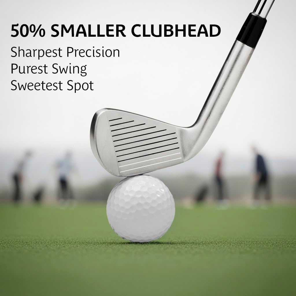 Golf Swing Training Aid Club – Smaller Clubface for Better Ball-Striking & Instant Feedback | Swing Trainer to Improve Accuracy & Consistency | True Temper Shaft & ICON Grip