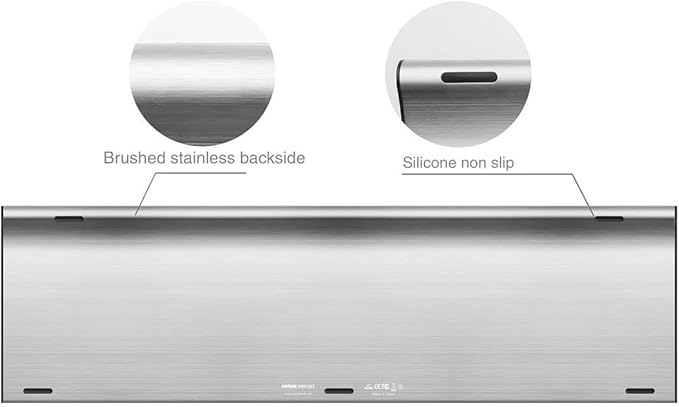 Arteck 2.4G Wireless Keyboard and Mouse Combo HW193MW162 Stainless Ultra Slim Full Size Keyboard and Ergonomic Mouse for Computer Desktop PC Laptop and Windows 11/10/8/7 Build in Rechargeable Battery