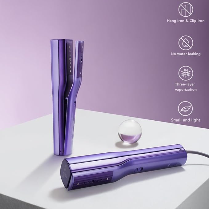 Portable Travel Clip 3 In 1 Press Iron Steamer for Clothes for Clothes, Just 0.9lbs Lightly, 10 Minutes of Continuous Steam, mini iron for travel and home